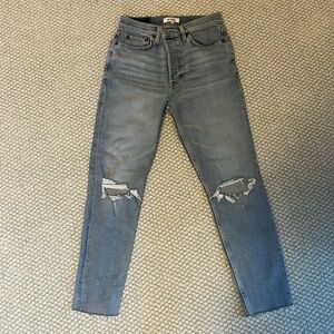 New Re/Done jeans size 27 Fit: 90s high rise ankle crop